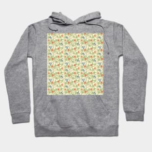 William Morris Vintage Trellis Pattern on Cream Hoodie